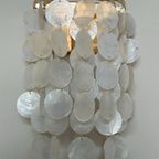 10Beschikbaar ! Capiz Schelpen Wandlampen Lamp Goud Frame thumbnail 8