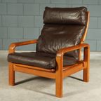 Vintage Deense Fauteuil – L. Olsen & Son – Teakhout – Jaren 60 thumbnail 5