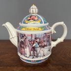 Vintage Sadler Theepot Uit De Klassieke Lyric-serie Gewijd Aan Charles Dickens "oliver Twist". thumbnail 3