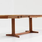Vintage Deense Ovalen Uitschuifbare Eettafel Tafel Massief Teak 1960S thumbnail 5