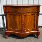 Antieke Mahonie Biedermeier Penantkast / Dienstbodekast thumbnail 10
