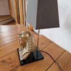 Hollywood Regency Tafel Lamp Farao Deknudt Jansen Stijl. thumbnail 9