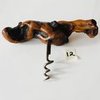 Antieke Franse Laurent Siret Kurkentrekker 12 Wortelhout Wijnstok 1920’s thumbnail 3