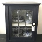 Blauwe Vitrinekast  Glas In Lood thumbnail 2