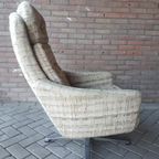 Jaren 60 Vintage Draaifauteuil Retro Draaistoel thumbnail 5
