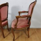 Set Brocante Franse Louis Xv Stoeltjes, Fauteuils Set Prijs thumbnail 15