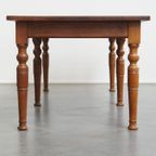 Grote Robuuste En Tijdloze Antieke Engelse Eettafel Gemaakt Van Eikenhout thumbnail 10