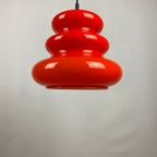 1 Of 2 Orange Glass Pendant Light By Peill And Putzler 1960 thumbnail 4