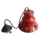 Grote Herda Vintage Hanglamp Keramiek Rood, Jaren '60/'70 thumbnail 5