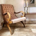 Vintage Chesterfield Stijl Fauteuil thumbnail 4