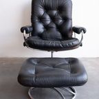 Vintage 1970'S "Restless" Lounge Stoel Van Ekornes thumbnail 5