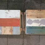 2 Originele Piet Hein Eek Scrapwood Barstools, Dutch Design thumbnail 6