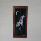 Tegeltableau Afbeelding Van Een Paard, 10 Tegels, Adri, Jaren 60 thumbnail 10