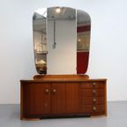 Vintage Kaptafel | Jaren 60 | Drieluik Spiegel thumbnail 3