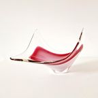 Vintage Murano Schaal Roze Glazen Schaal thumbnail 2
