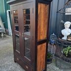 Koloniale Vitrinekast, Buffetkast Afm. 120x53cm En 196cm Hoo thumbnail 3