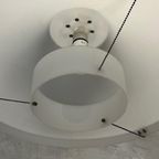 Jaren 70 Hanglamp Vintage Design Retro Lamp Wit Kunststof thumbnail 4