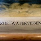 Vintage Linnen Schoolkaart – Zoetwatervissen thumbnail 3