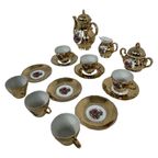 Versailles - Mocca Teaset 'Fragonard' With A Lot Of Gold - Complete thumbnail 4