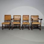 Matching Set / Castle Chairs / Neo Barok / Sheep Leather / 1900S thumbnail 25