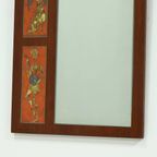 Mid-century Teak And Ceramic Mirror By Atelier Pinson 1960s thumbnail 6