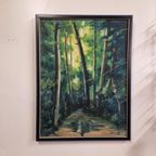 Vintage Schilderij Op Linnen Gesigneerd thumbnail 4