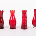 Set Of 4 Art Glass Vases By Monica Bratt For Reijmyre, Sweden 1950’s thumbnail 2