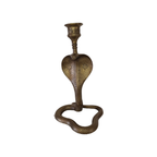 Vintage Messing Cobra Kandelaar thumbnail 2