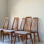 Zes Deens Vintage Houten Eetkamerstoelen Koefoed Hornslet thumbnail 2