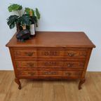 Vintage Queen Ann Ladekastje, Commode Dressoir Ladekast Badkamermeubel 307 thumbnail 4