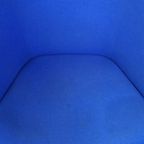 Vintage Blauwe Walter Knoll Duits Design Lounge Fauteuil Model 369 thumbnail 7