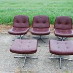 Vintage Fauteuils (3) Met Hocker (2) thumbnail 9