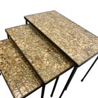 Set Van 3 Vintage Nesting Tables / Tegeltafeltjes thumbnail 5