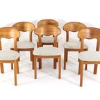 6x Juul Kristensen Eetkamerstoelen 'them' Vintage Massief Teak thumbnail 16