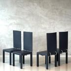 Arcalla Eetkamerstoelen Set 4x B&b Italia Paolo Piva Vintage thumbnail 3