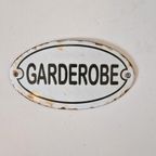 Emaille Bordje Garderobe thumbnail 3