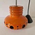 * 2 Herda Hanglampen Oranje Keramieke Hanglamp Oranje Lamp thumbnail 4