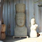 Vrouwelijk Beeld Hoofd | Greenstone thumbnail 2