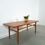 Teak Fineer Salontafel Vintage thumbnail 5