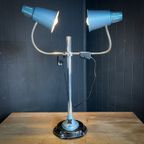 Twee Koppige Industriële Bureaulamp – Jaren 70 thumbnail 5