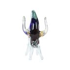 Mid Century Murano Glazen Stier Sculptuur Beeld Somerso Glaskunst thumbnail 2