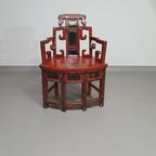 French Chinois Altar Chairs And Side Table thumbnail 11