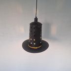 Vintage Metalen Brutalist Hanglamp. thumbnail 5