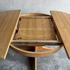 Extendable Wooden Dining Table With Integrated Extension Section thumbnail 16