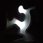 Keith Haring La Linea Lamp Osvaldo Cavandoli Zilver (nieuw In Originele Verpakking) thumbnail 7