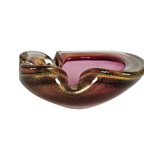 Barovier & Toso - Murano - Asbak - Glas - Paars/Roze - Ingesloten Gouddeeltjes - 1950'S thumbnail 16