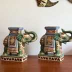 2 Supergave Middelgrote Aardewerk Geluksolifanten thumbnail 9