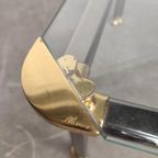 Set Van 2 Vintage Chroom / Messing Salontafels thumbnail 10