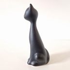 Vintage Kat Beeld Zwarte Kat Poes Beeldje thumbnail 5