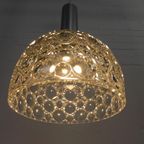 Vintage Hanglamp Met Glazen Kap Met Bubbelpatroon, Jaren 60 thumbnail 15